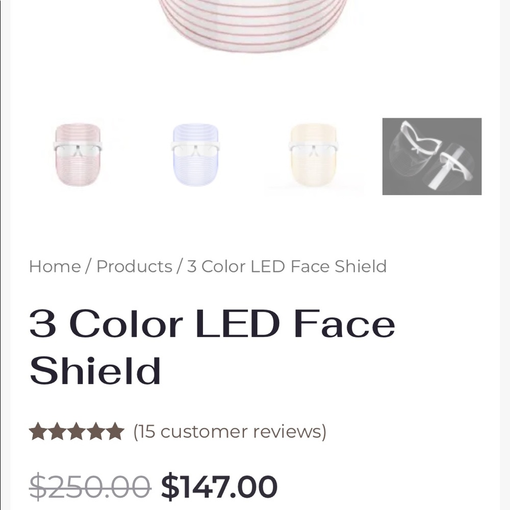 LED light mask